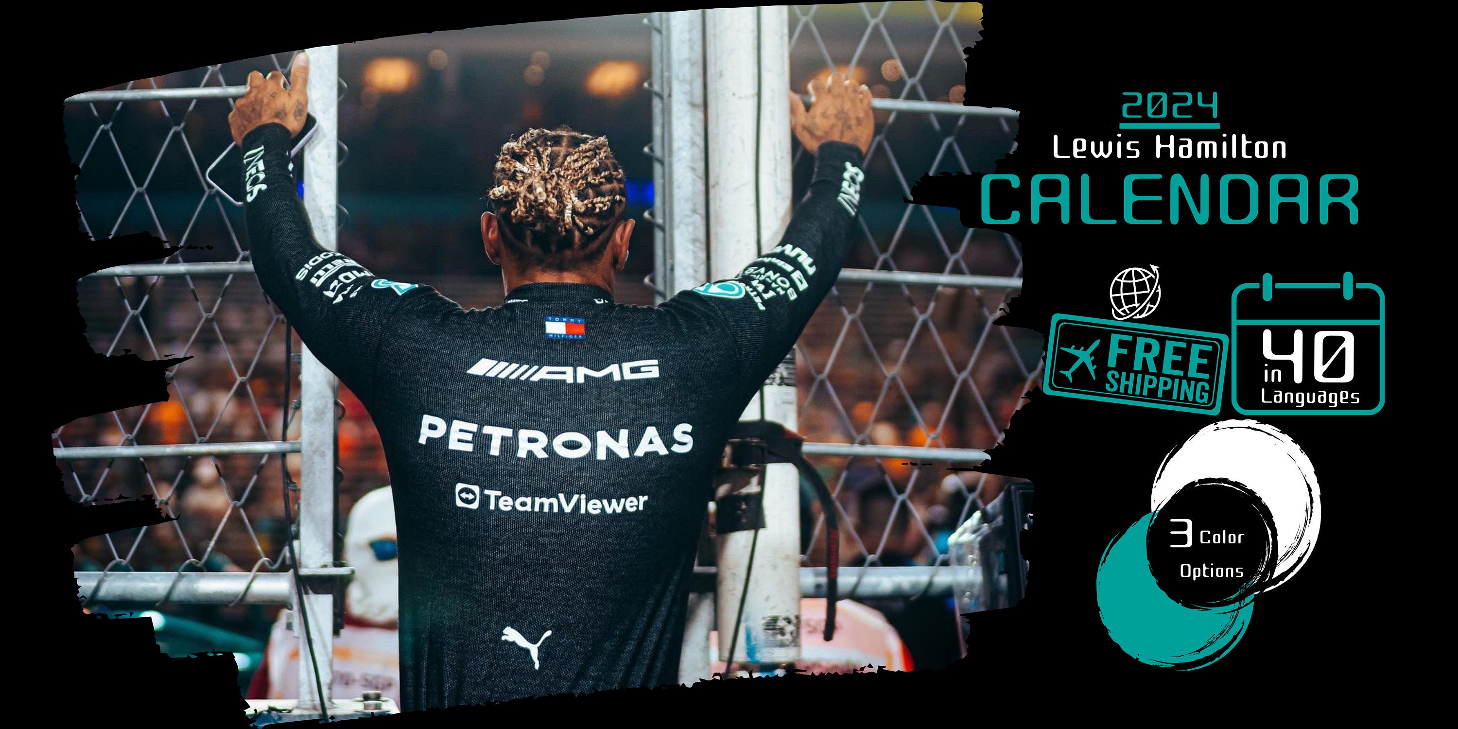 2024 F1 Calendar for Lewis Hamilton Fans Our Calendars Are Etsy Australia