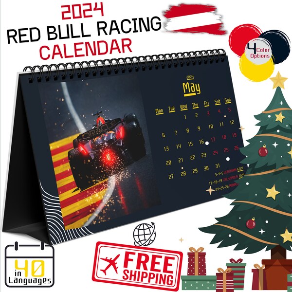 Red Bull Calendar Etsy