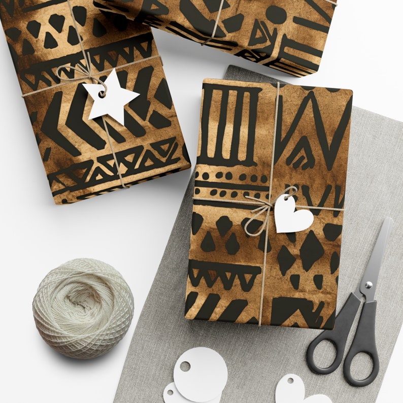 African Wrapping Paper African Gift Wrap Afrocentric Wrapping Etsy