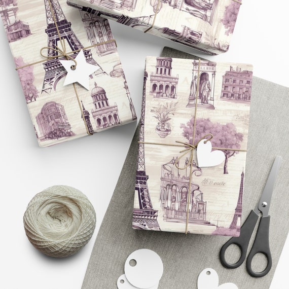 Paris wrapping paper discount