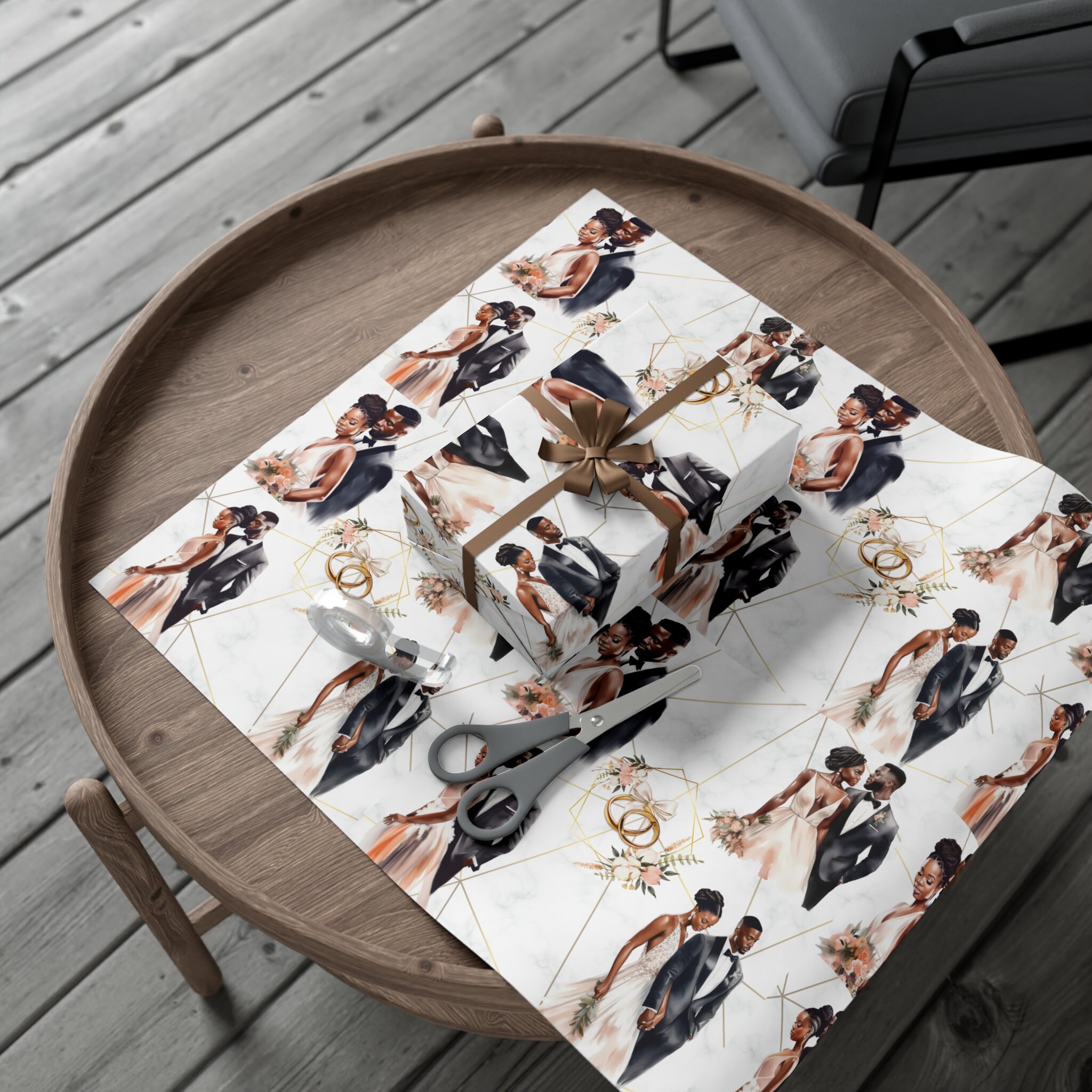 Wedding Gift Wrapping Paper Wedding Wrapping Paper Bridesmaid Wrapping