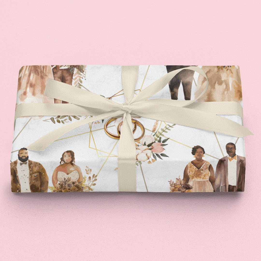 Wedding Gift Wrapping Paper Wedding Wrapping Paper Bridesmaid Wrapping