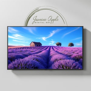 Samsung Frame TV Lavender Fields Art Print 3 Cottagecore Decor French Countryside Art from South of France