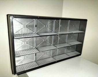 Display Case For Lego Robots Space Theme Wall Mountable Sliding Doors 3 Tier