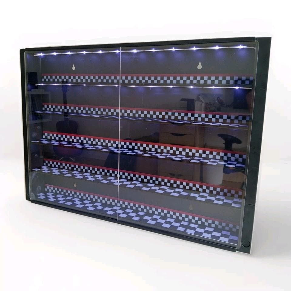 Vetrina Illuminata Hot Wheels A Forma Di Ruota - Per 8 Auto, LED