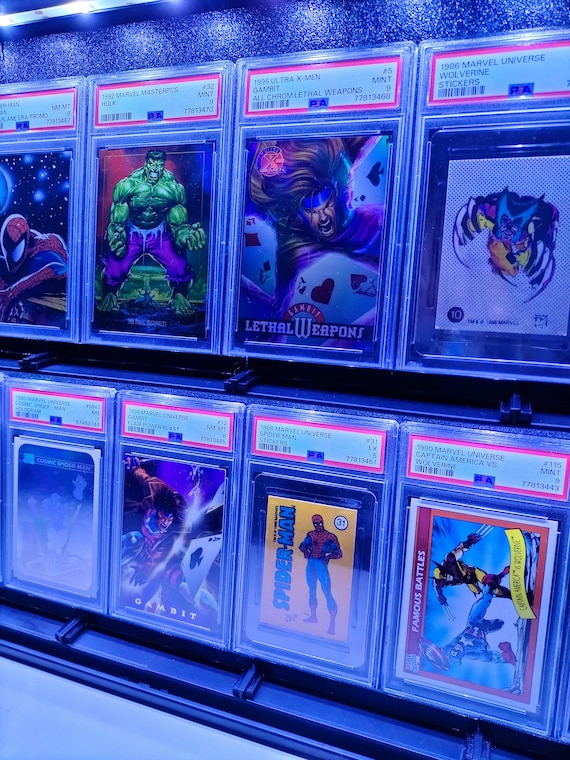 DISPLAY LED MULTICOLORE PER PSA BGS SGC Card POKEMON BASKET - Foto 6