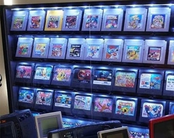 LED Display Case For Nintendo switch 3DO 3DS GameBoy Advance GBC Sega Game Gear Video Game Cartridges Wall Cabinet