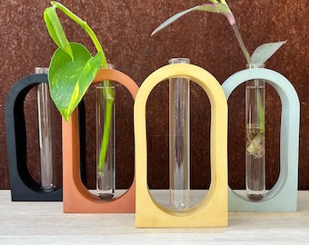 Arch Propagation Station | Bud Vase | Growing Station | Modern Decor | Colorful | Plant Lover Gift | Earth Tone
