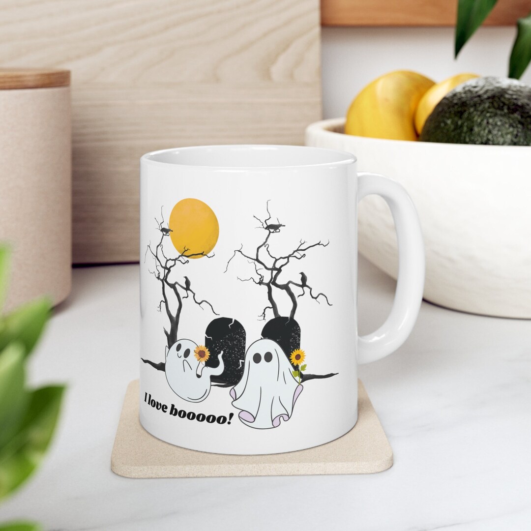 Halloween Ghost Mug Ghost Mug Halloween Gift Fall Mug Etsy