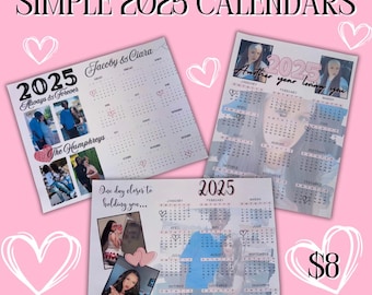 Simple 2025 Calendar
