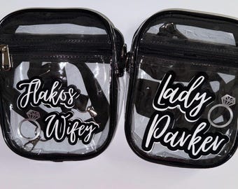 custom visit bags w/ strap