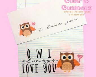Owl always love you writing set