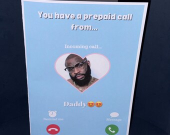 You have a prepaid call from (card)