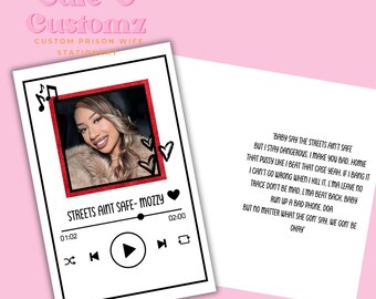 Song dedication card