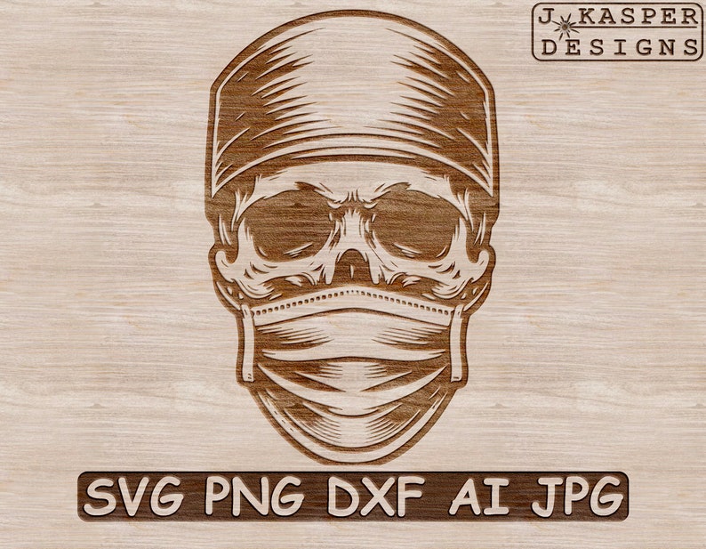 Surgeon Skull SVG: Medical Decor, Cricut & Laser Cut File image 1