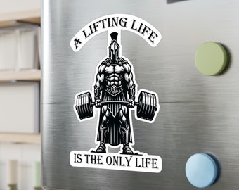 Lifting Life Kiss-Cut Vinyl Decals gym life fitness spartan training weight lifting sticker spartan lifting weights