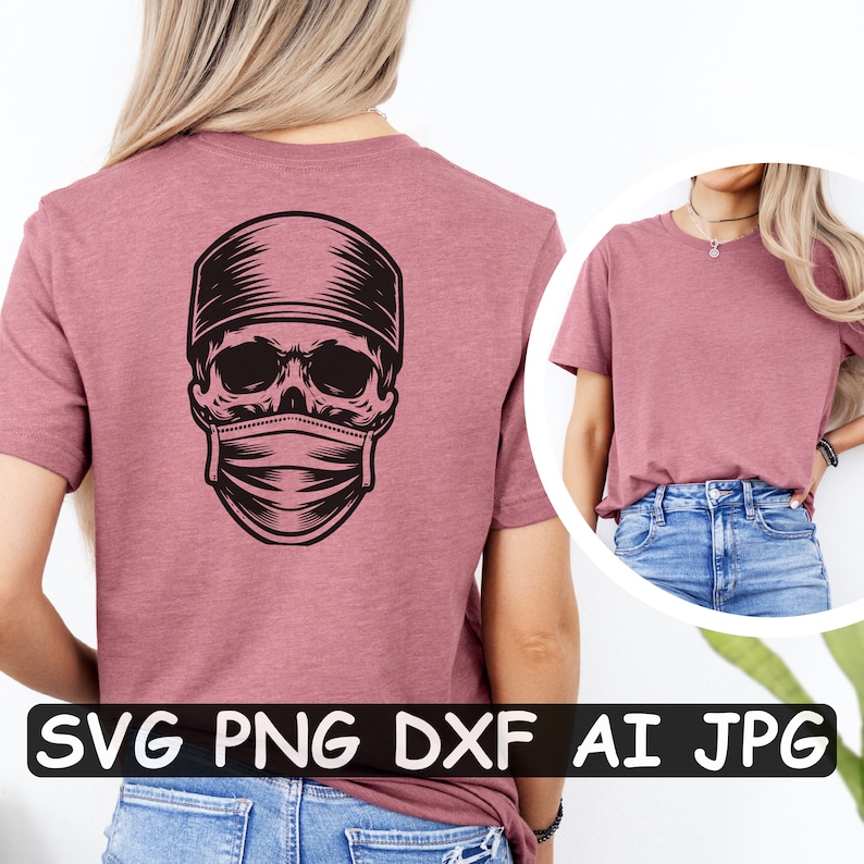 Surgeon Skull SVG: Medical Decor, Cricut & Laser Cut File image 4