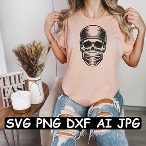 Surgeon Skull SVG: Medical Decor, Cricut & Laser Cut File image 5