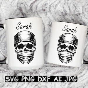 Surgeon Skull SVG: Medical Decor, Cricut & Laser Cut File image 2