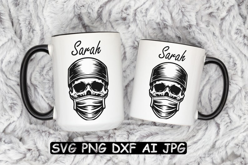 Surgeon Skull SVG: Medical Decor, Cricut & Laser Cut File image 2