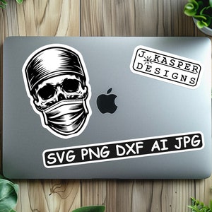 Surgeon Skull SVG: Medical Decor, Cricut & Laser Cut File image 3
