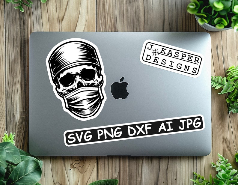 Surgeon Skull SVG: Medical Decor, Cricut & Laser Cut File image 3