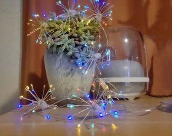 Starburst Fireworks String Lights, String Lights for Bedroom Decor, Party, Wedding, Window Decor, Mother's Day gift