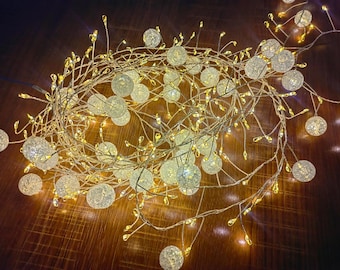 Autumnal Cracked Crystal Ball String Lights, Waterproof ice Crystals Atmosphere Lights