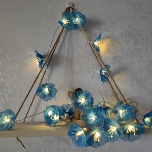 Luci fatate a forma di fiore di ciliegio - Romantiche luci a forma di fiore per decorare la camera da letto, l'atmosfera dei matrimoni e le vetrine, luci a forma di Sakura