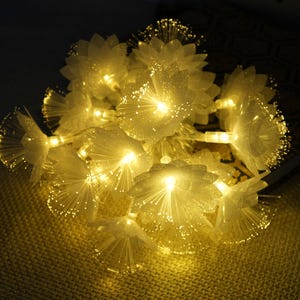 Warme Blumen Lichterketten | Lichterkette für Schlafzimmer, Hochzeit, Party & Erntedank-Dekor