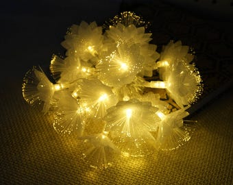 Guirnalda de luces de flores cálidas/luces de hadas para decoración de dormitorios, bodas, fiestas y festivales de la cosecha