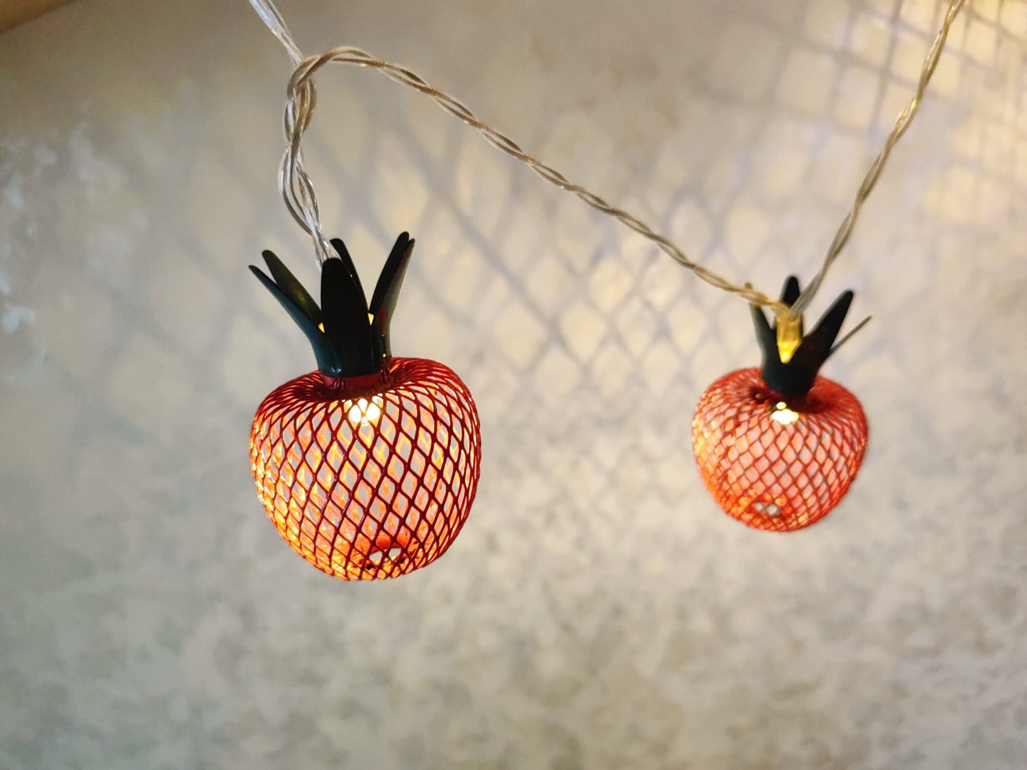 Apple String Lights | Metal Mesh Fairy Lights for Weddings, Home, Parties & Christmas Gifts