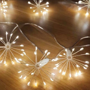 Starburst Fireworks String Lights, Romantic String Lights for Bedroom Decor, Party, Wedding, Window Decor, Mother&#39;s Day gift, Birthday gift