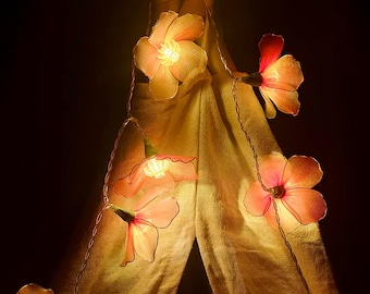 Guirnalda de luces LED Golden Meadows cálidas y luminosas hechas a mano / Decoración navideña acogedora y curativa / Regalo perfecto para Navidad, aniversario y Día de la Madre