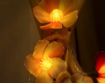Handgemaakte Golden Meadows Warm Glow LED-lichtslingers | Helend en gezellig vakantiedecor | Perfect kerst-/jubileum-/moederdagcadeau