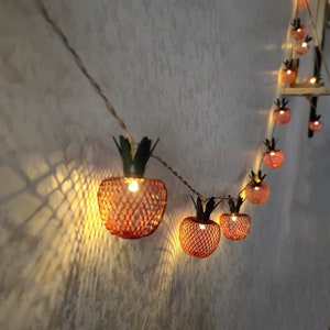 Apple String Lights, Metal Mesh  Fairy String Lights , Romantic String Lights, Ideal for Weddings, Home，Room & Parties, Mother's Day gift