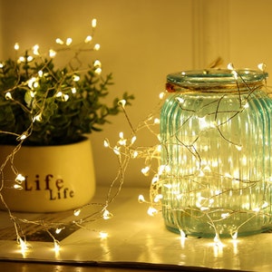 Copper Wire Starry String Lights: Indoor Fairy Lights for Parties