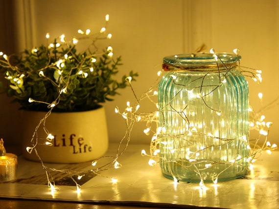 Copper Wire Starry String Lights: Indoor Fairy Lights for Parties
