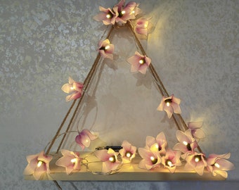 Stringa luminosa Bluebell, Fata luminosa con fiori - Stringa romantica di fiori per l'arredamento della camera da letto, Luci nuziali, Vetrina, Regalo per la mamma