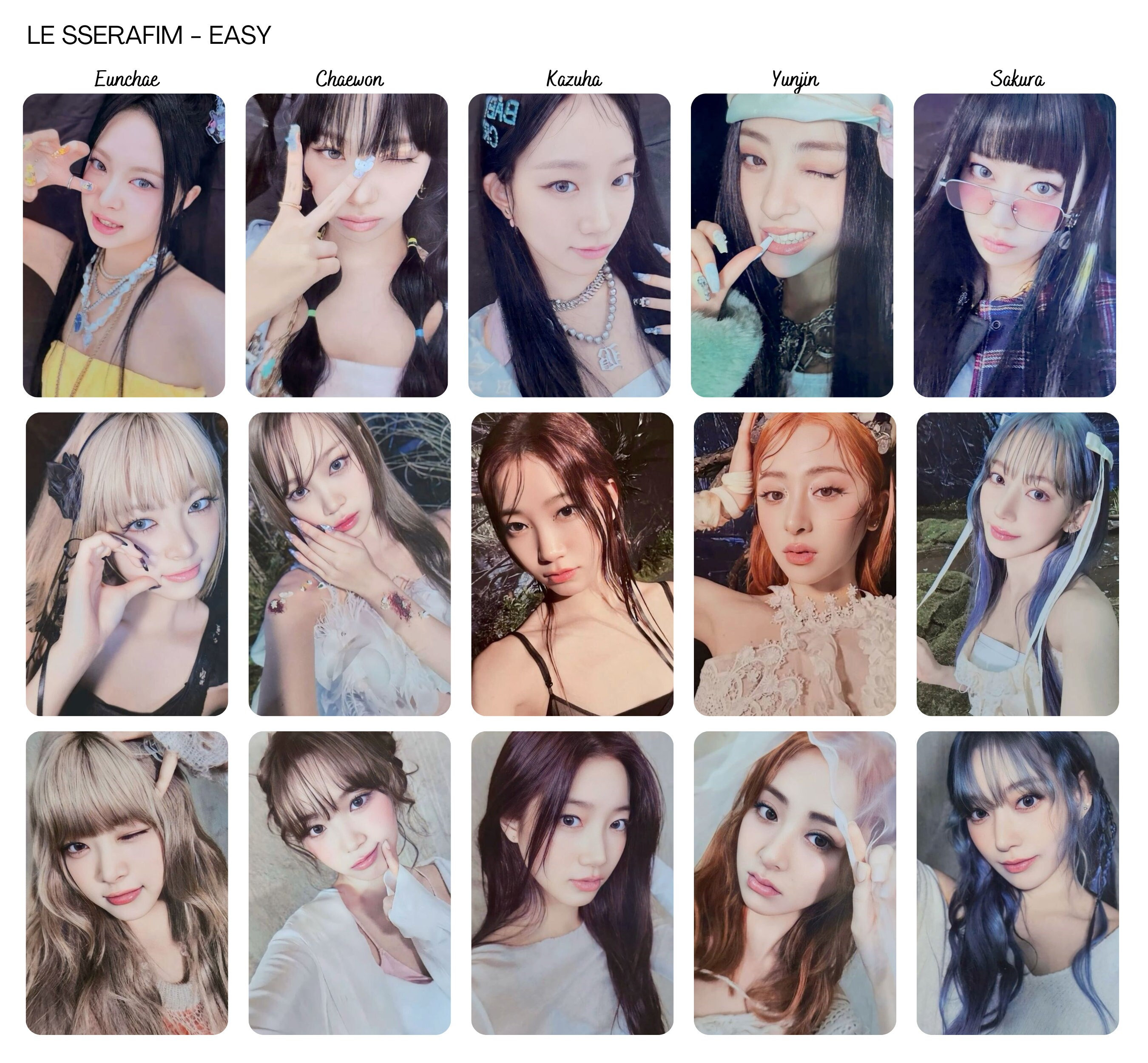 Le Sserafim Eunchae Easy Youtube Gift Lucky Draw Photocard