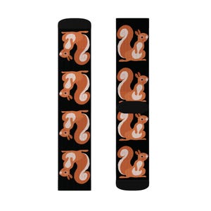 Cute Squirrel Socks, Fun Gift for Animal Lovers, Cozy Footwear for Hiking, Casual Wear, and Holidays