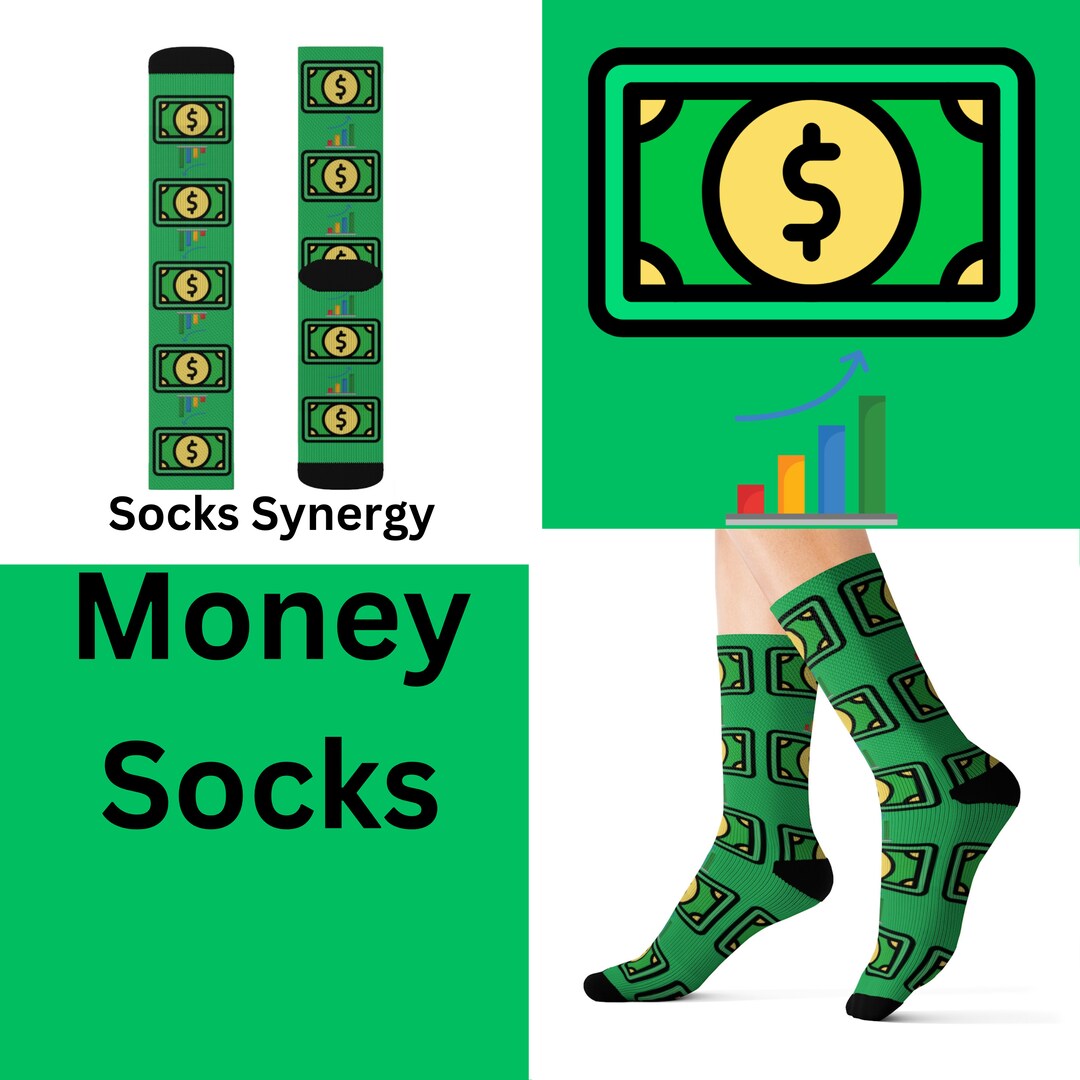 Economics Finance Money Graph Socks Fun Cool Trendy Gift Etsy