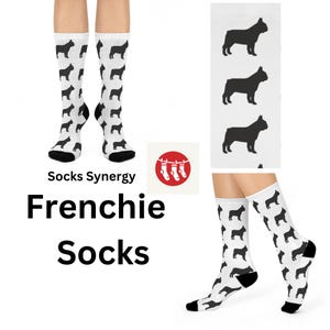 Frenchie Socks Dog Pattern Socks | Fun Gift for Animal Lovers, Casual Wear, Pet Lovers, Cozy Gifts, Unique Style