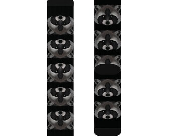 Raccoon Face Socks personalized gift