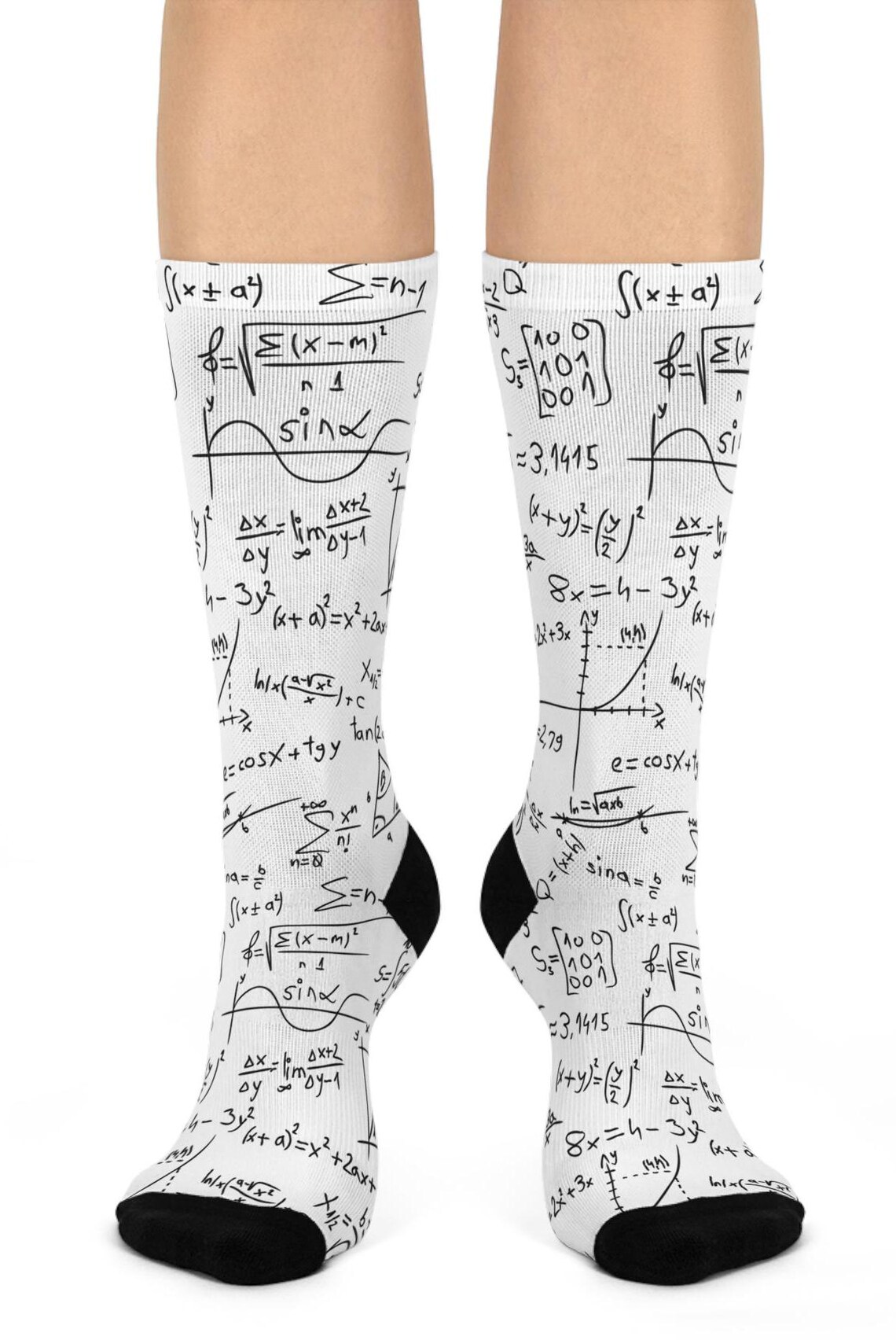 Mathematician's Cushioned Crew Socks - Fun Gift for Teachers, Students ...