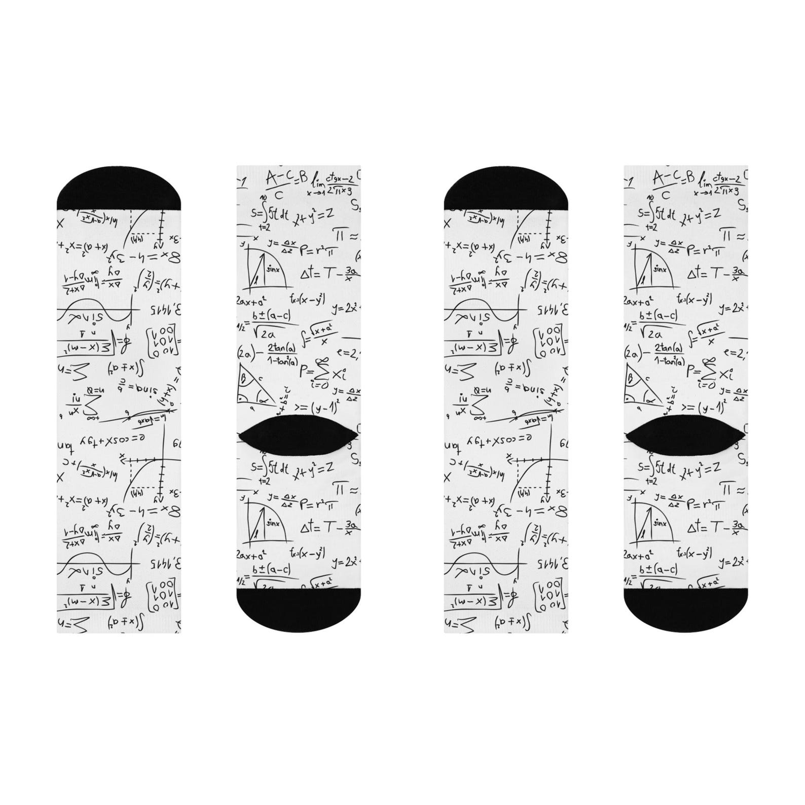 Mathematician's Cushioned Crew Socks - Fun Gift for Teachers, Students ...