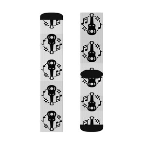 Musical Notes Guitar Socks | Perfect for Music Lovers, Gifts for Musicians, Concert Wear, Fun Socks for Festivals, Music-Themed Gifts
