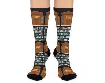 Bibliotheeksokken gepersonaliseerd cadeau