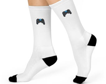 Gamer's Comfort Crew Socken - Lustiges Gaming Geschenk, Cooles Zubehör für Gamer, Kuschelige Socken für Videospielliebhaber, Perfekt für Geburtstage, Gaming