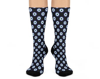 Eye-Catching Cushioned Crew Socks - Stylish Everyday Wear, Unique Gift for Holidays and Events, Cozy Footwear, Perfect for All Occasions,